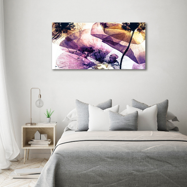 Canvas wall art Dry poppies