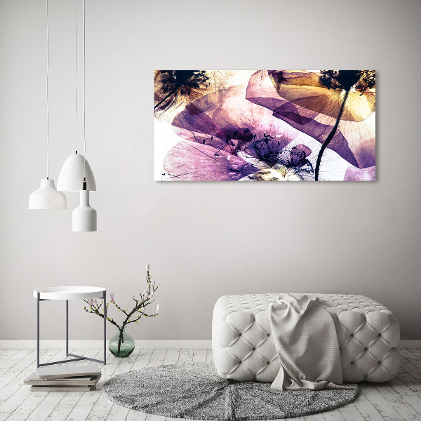 Canvas wall art Dry poppies