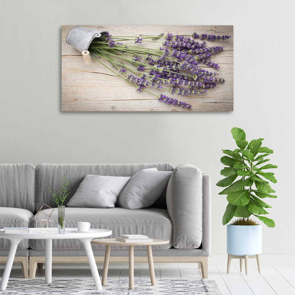 Canvas wall art Lavender in a pot