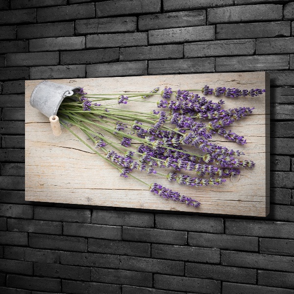 Canvas wall art Lavender in a pot