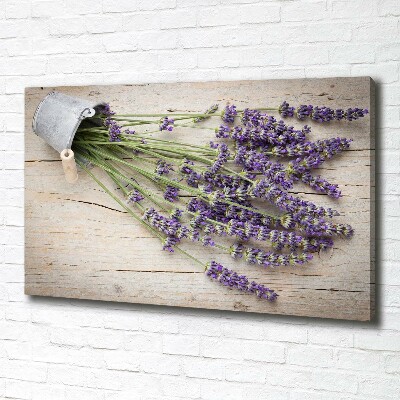 Canvas wall art Lavender in a pot