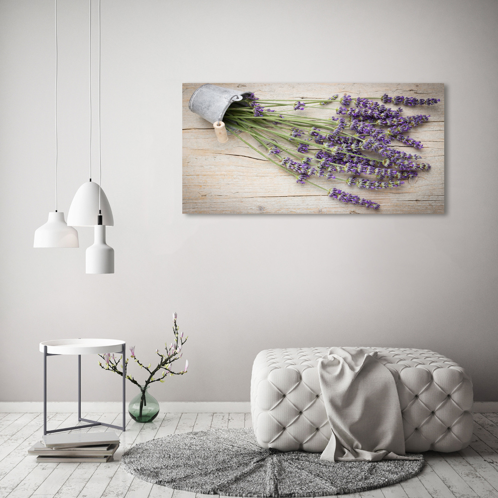 Canvas wall art Lavender in a pot