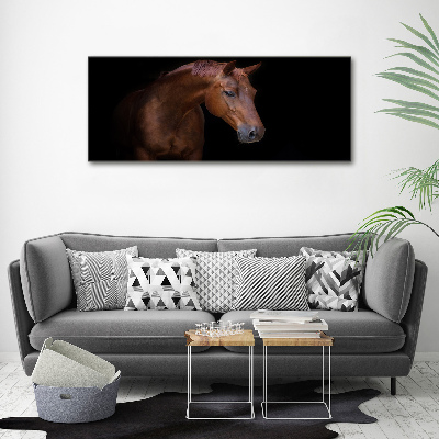 Canvas wall art Brown horse