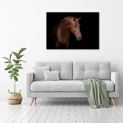 Canvas wall art Brown horse