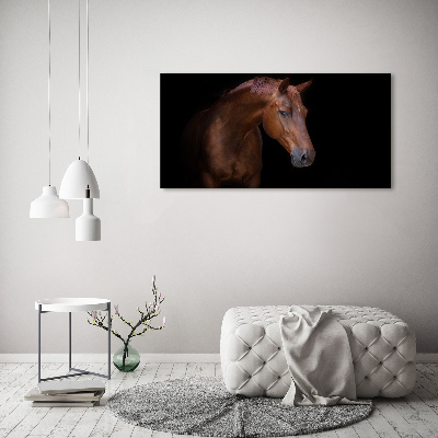 Canvas wall art Brown horse