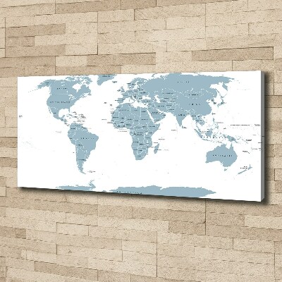 Canvas wall art Political map