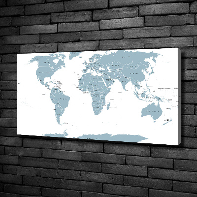 Canvas wall art Political map