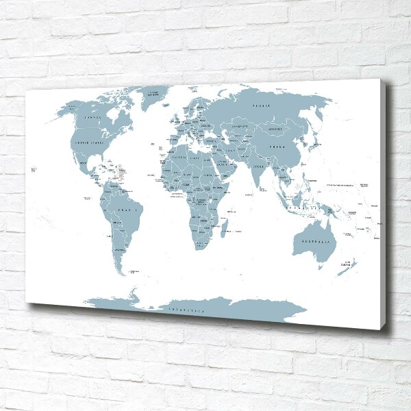 Canvas wall art Political map