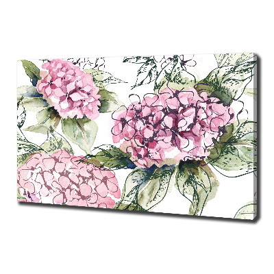 Canvas wall art Hydrangea