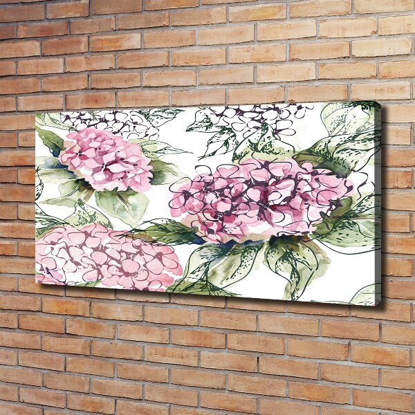 Canvas wall art Hydrangea