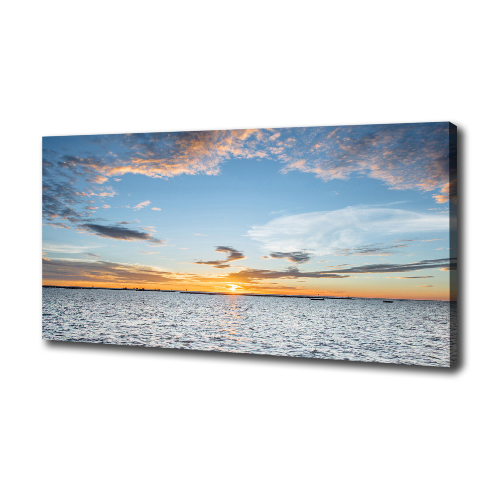 Canvas wall art Twilight by the sea