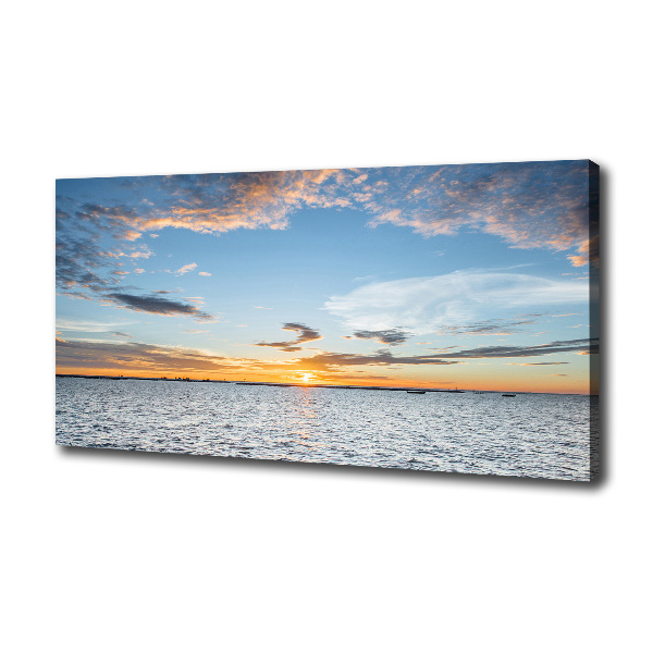 Canvas wall art Twilight by the sea