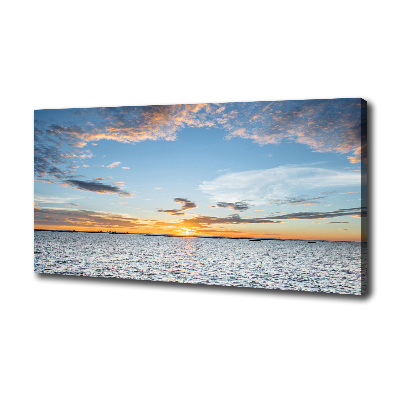 Canvas wall art Twilight by the sea