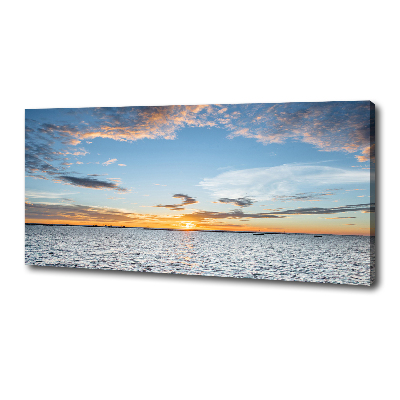 Canvas wall art Twilight by the sea