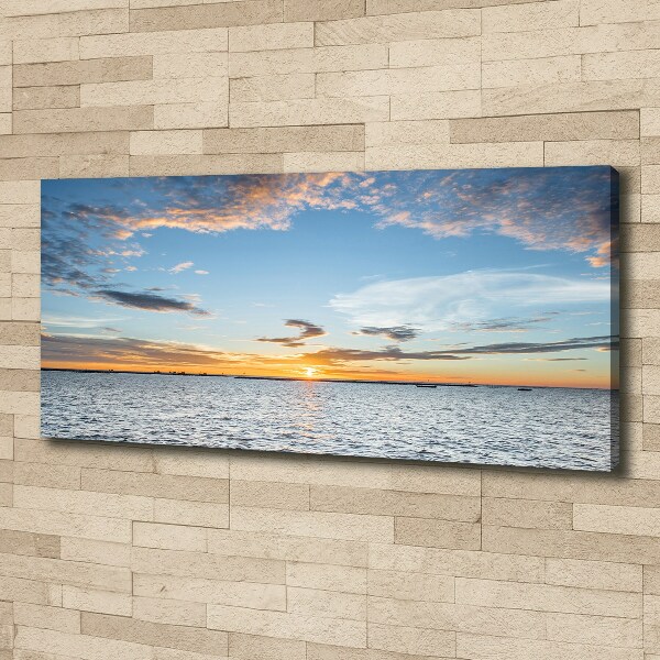 Canvas wall art Twilight by the sea