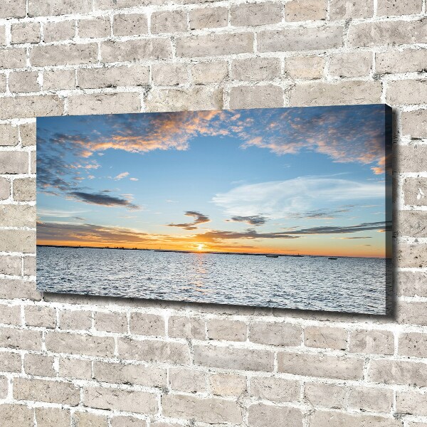 Canvas wall art Twilight by the sea