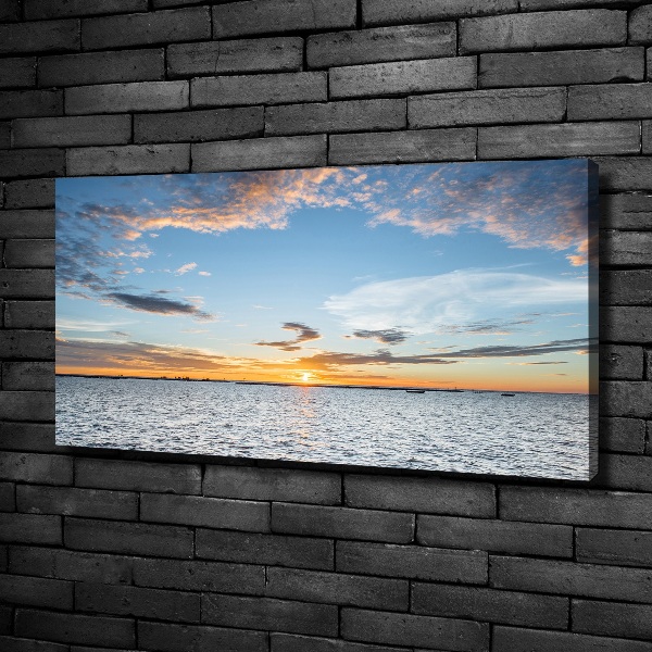 Canvas wall art Twilight by the sea