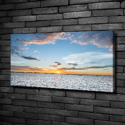 Canvas wall art Twilight by the sea