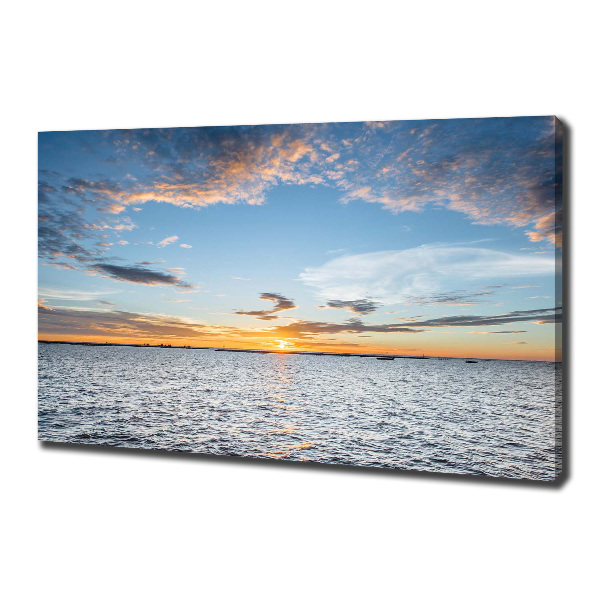 Canvas wall art Twilight by the sea