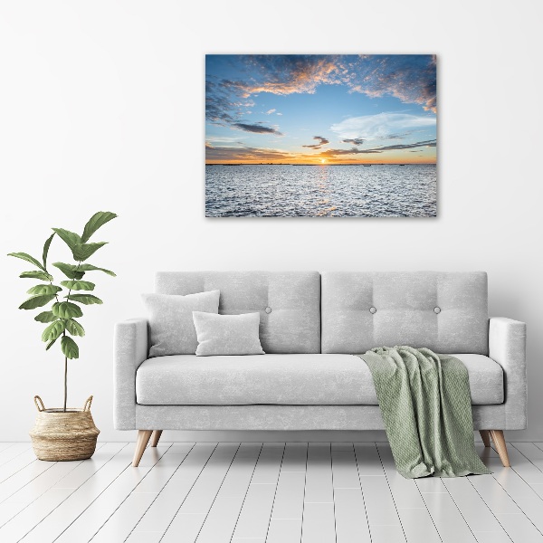 Canvas wall art Twilight by the sea