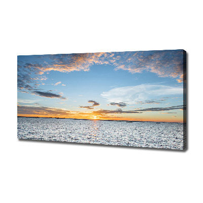 Canvas wall art Twilight by the sea