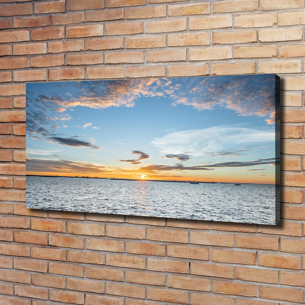 Canvas wall art Twilight by the sea