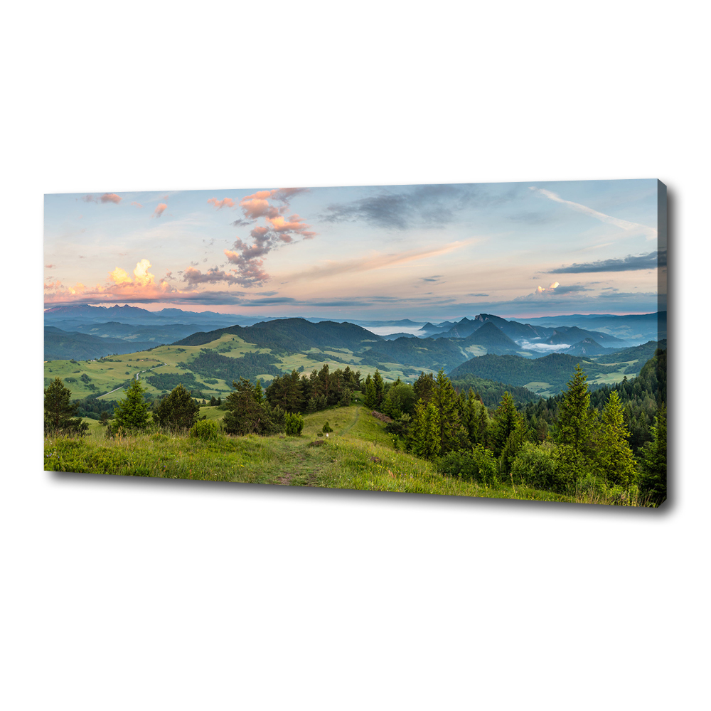 Canvas wall art Panorama of the Pieniny