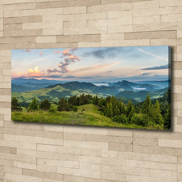 Canvas wall art Panorama of the Pieniny