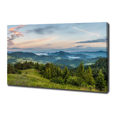 Canvas wall art Panorama of the Pieniny