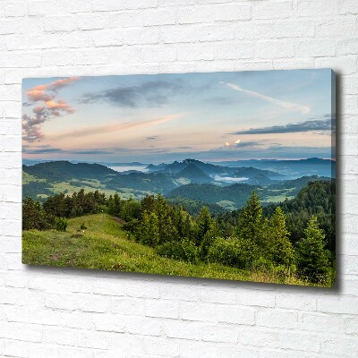 Canvas wall art Panorama of the Pieniny