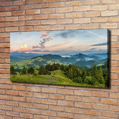 Canvas wall art Panorama of the Pieniny