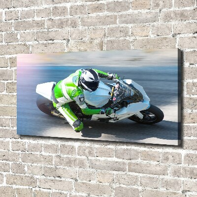 Canvas wall art Motorcycle race