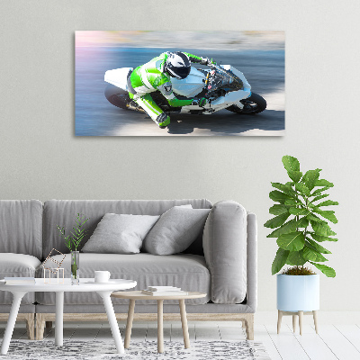 Canvas wall art Motorcycle race