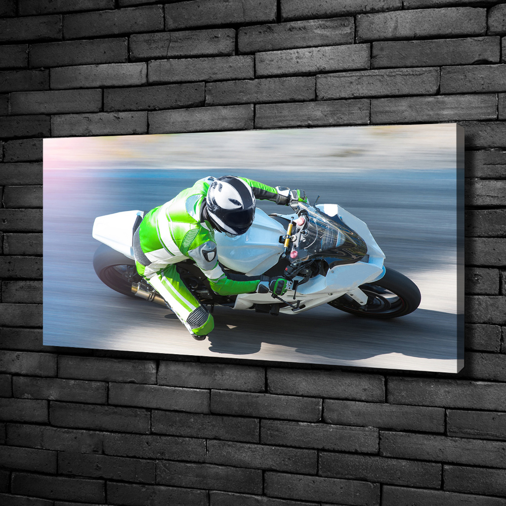 Canvas wall art Motorcycle race