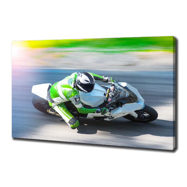 Canvas wall art Motorcycle race