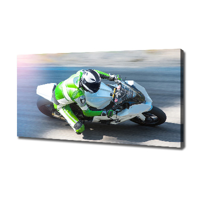 Canvas wall art Motorcycle race