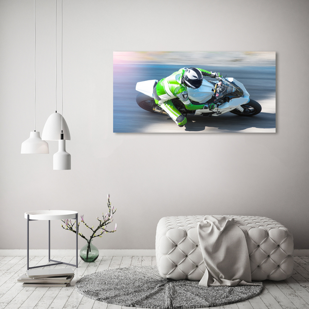 Canvas wall art Motorcycle race