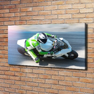 Canvas wall art Motorcycle race