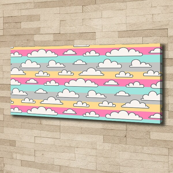 Canvas wall art Clouds