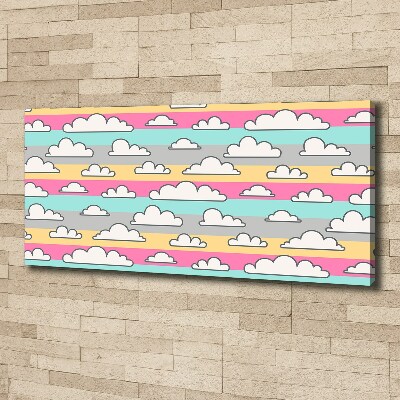 Canvas wall art Clouds