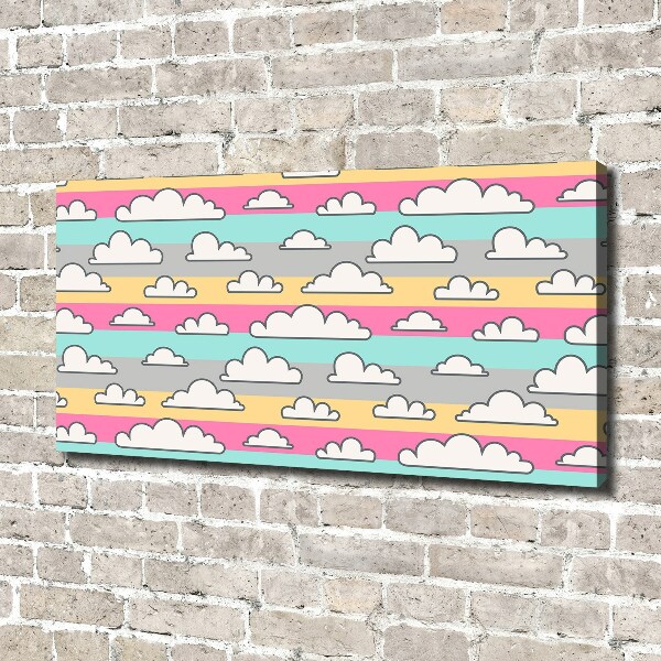 Canvas wall art Clouds