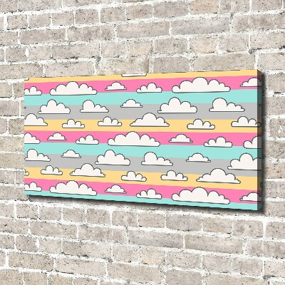 Canvas wall art Clouds