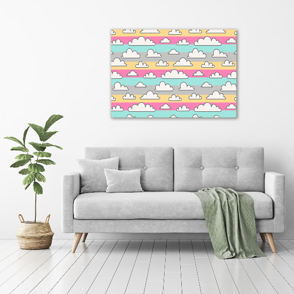 Canvas wall art Clouds