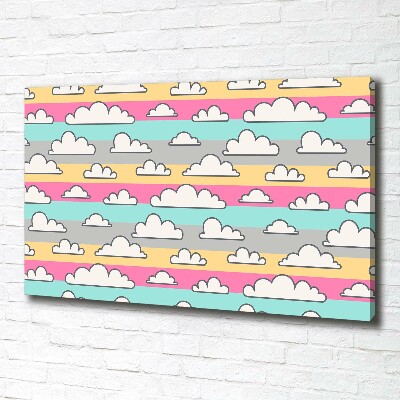 Canvas wall art Clouds