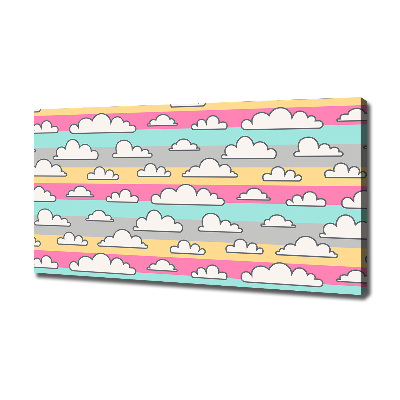 Canvas wall art Clouds