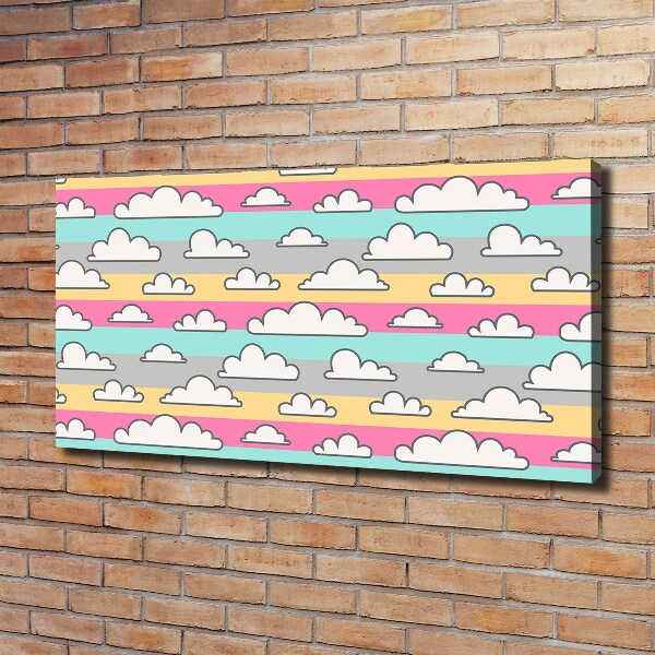 Canvas wall art Clouds