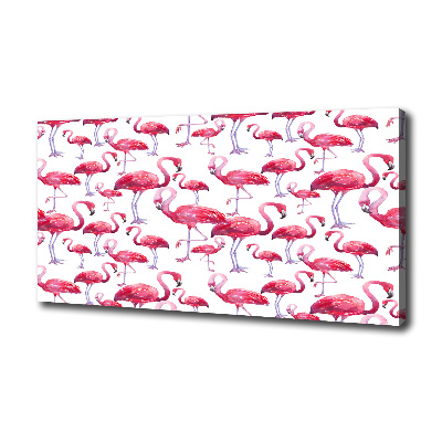 Canvas wall art Flamingos