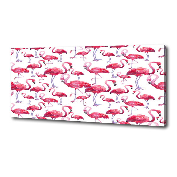 Canvas wall art Flamingos