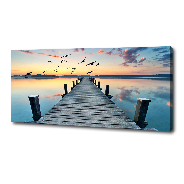 Canvas wall art Wooden pier