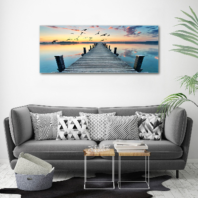 Canvas wall art Wooden pier